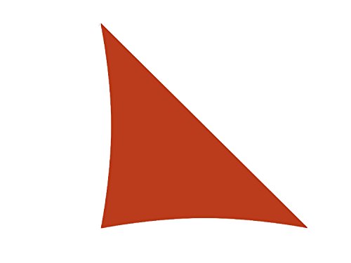 Cool Area Right Triangle 16'5'' X 16'5'' X 22'11'' Sun Shade Sail with Stainless Steel Hardware Kit, Terra, furniture