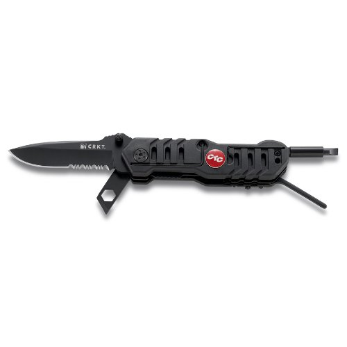 CRKT 8975. CR Messer CTC Picatinny schwarze Klinge Zahnbürste