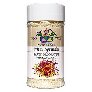 

India Tree Jimmies - White - Natural Colour