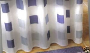 Duschvorhange Billiger Textil Duschvorhang Samos Blau Karo 180cm Bleiband