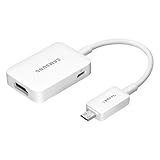 Original Samsung (ET-H10FAUWEG - Korea Model) Micro USB to HDMI 1080P MHL 2.0 HDTV Smart Adapter Cable for Samsung Galaxy S3, S4 and Note 2, Note 8.0 - Retail Packing - White