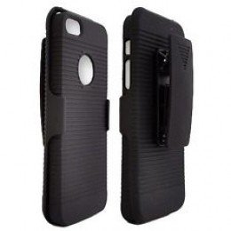ZuZo Shell Holster Combo Case for Apple iPhone 5C with Kick-Stand & Belt Clip (At&t, Verizon, T-Mobile & Sprint) (Black iPhone 5C)