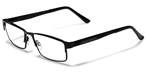 Metal Wire Rim Rectangular Frame Reading Glasses with Spring Hinge Various Strengths and Colors LARGE SIZE