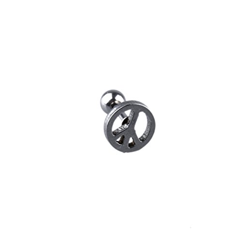 Tragus Earring Stars Stud with Stars Cartilage Earring Stud Barbell 16g Stainless Steel (Style E)