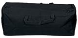 black canvas duffle bag