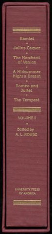 The Contemporary Shakespeare: Hamlet, Julius Caesar, The Merchant of Venice, A Midsummer Night's Dream, Romeo and Juliet, and The Tempest (The Contemporary Shakespeare Series) by A. L. Rowse