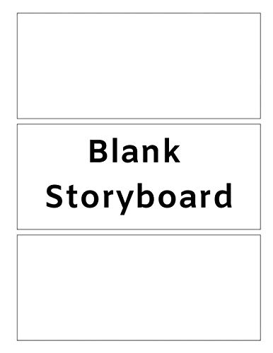 Blank Storyboard: Three panels on each page, 150 pages, 8.5 by 11 by Creative Books For All