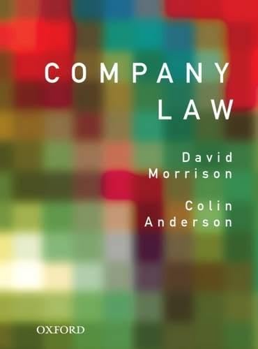 Company Law by David Morrison