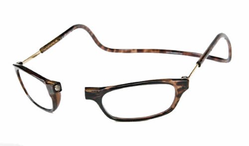 Clic Magnetic Long Size Reading Glasses in Smoke or Tortoise