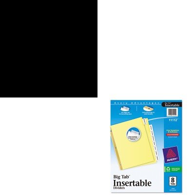 

KITAVE11112WLJ36834NBL - Value Kit - Wilson Jones Basic Vinyl Round Ring Binder (WLJ36834NBL) and Avery WorkSaver Big Tab Reinforced Dividers W/ Clear Tabs (AVE11112)