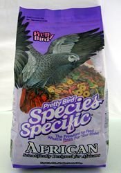

Pretty Bird International BPB78313 Species Specific African Bird Food with Extra Calcium, 8-Pound