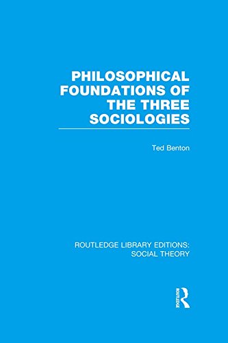 Philosophical Foundations of the Three Sociologies (RLE Social Theory) (Routledge Library Editions: Social Theory) by Ted Benton