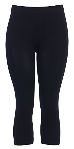 Women Basic Cheap Seamless Workout Capri Spandex Leggings with EttelLut HB