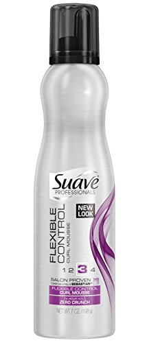 Suave Professionals Mousse, Flexible control curl Mousse, 7 Ounce (Pack of 3)