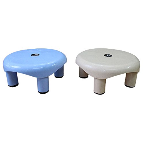 Chetan Bathroom Plastic Stool, 2Pc, Multicolor Chetan Bathroom Plastic Stool, 2Pc, Multicolor