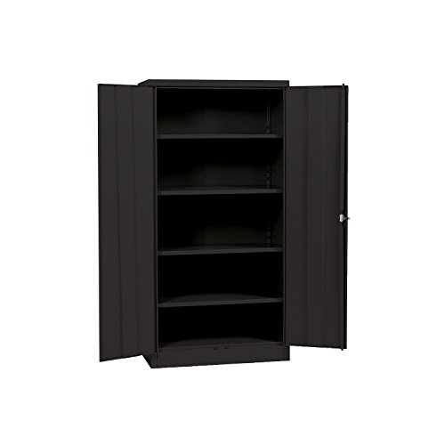 

Black Quick Assembly Steel Storage Cabinet - 36"W x 18"D x 72"H, organizer, commercial, industrial