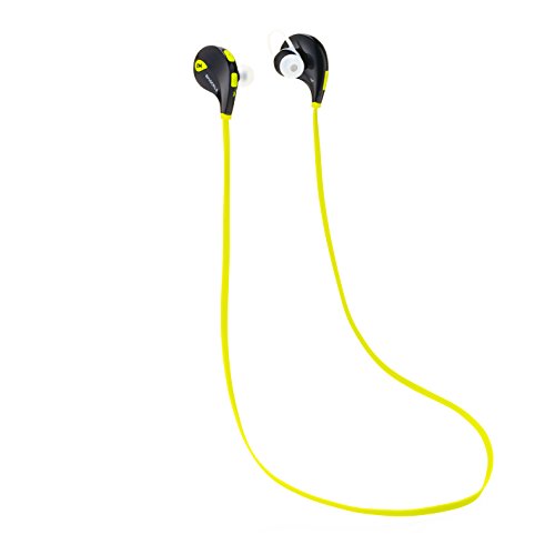 Bluetooth Earphones,Shackle Bluetooth Wireless Earphones Sport Headphones Earbuds Headsets for iPhone and Android|Bluetooth 4.1|Built-in Mic|6 Hours Playtime|CVC 6.0 Noise-Cancelling -Green/Black