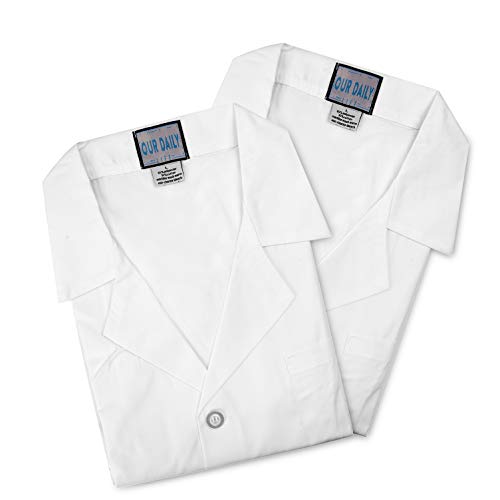 Algopix Similar Product 9 - Set of 2 White Unisex Lab Coats Three