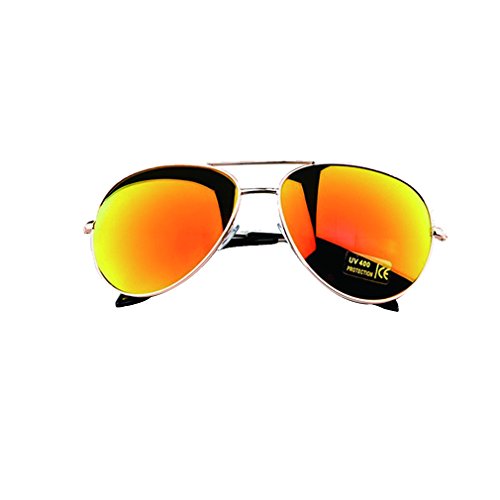 GAMT Retro Vintage Mirrored Aviator Sunglasses Metal Frame Classic Style