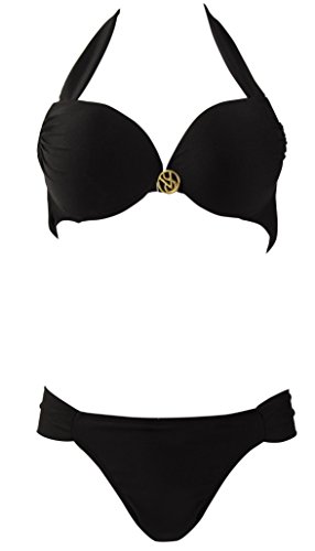 Sexy-temptation Womens Push up Massage breast top and strings bottom swimsuit 2 Piece (Ship from USA) ¡­