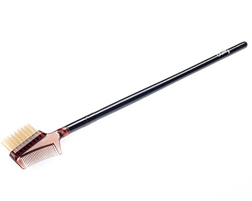 Best Quality Professional Make Up Artists Cosmetics Wooden Handle Eyelash & Eyebrow Brush And Comb In One By VAGA