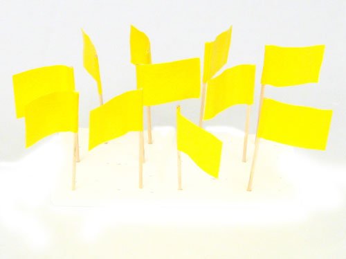 Yellow Flag Toothpicks (100)