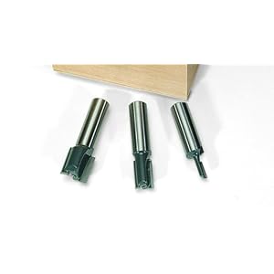 CMT 3-Piece Plywood Groove Router Bit Set – Perfect Fit For Plywood Dado Joints, 1/4" Shank