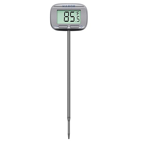 Habor Digital Meat Thermometer 5 Second Instant Read Head-Rotate Cooking Thermometer for Candy Grill