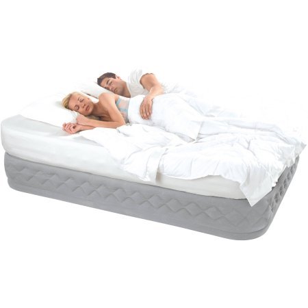 Intex Queen 20″ DuraBeam Supreme Air Flow Airbed Mattress with Built-in Pump