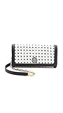 Tory Burch Robinson Basket-weave EW Clutch in White