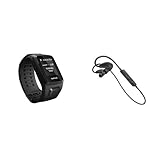 Tomtom Spark Music - Reloj deportivo, color negro, talla L + Auriculares deportivos