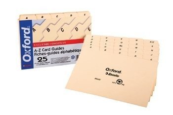 

* INDEX CARD GUIDES 4X6 ALPHABETICAL