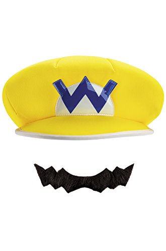 Disguise Wario Adult Hat and Moustache-