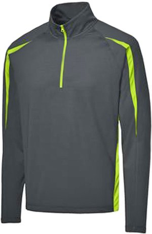 Sport-Tek Men's Cadet Collar 1/2 Zip Colorblock Pullover