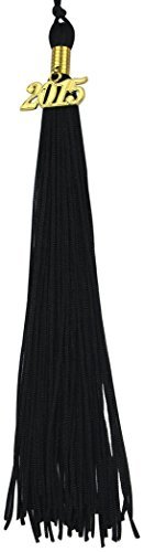 GraduationMall Single color Tassel Black