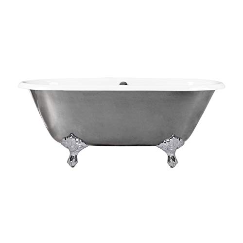 Algopix Similar Product 20 - MAYKKE Rosa 60 Oval Cast Iron Clawfoot
