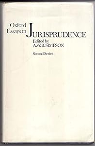 Oxford Essays in Jurisprudence (Second Series) by A. W. Brian Simpson