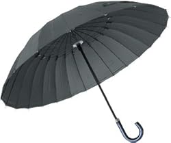 ottostyle.jp 高強度グラスファイバー24本骨傘 「直径100cm ジャンボサイズ」 デュポン社製撥水テフロン加工 クールグレー