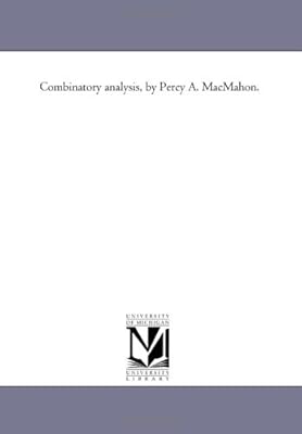Combinatory analysis, by Percy A. MacMahon.