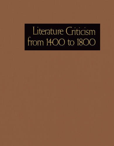 Literature Criticism from 1400 to 1800 (Literature Criticism from 1400 to 1800, 116) by Gale Research Inc