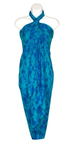 1 World Sarongs Womens Smoked Swimsuit Cover-Up Sarong in your choice of color