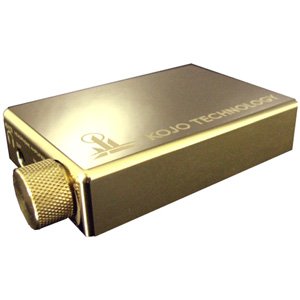 KOJO☆真鍮削出しの重量級ポータブルヘッドホンアンプ光城精工♪☆KM01-BRASS
