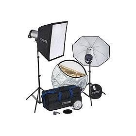 Hensel Integra Pro Plus Kit, with 2 Integra Pro Plus Monolights, Freemask & Accessories, 1,000 Total Watt Seconds