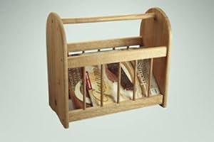 Solid Wood Magazine rack. Amazon.co.uk Kitchen Home