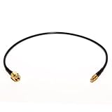 Ham It Up Upconverter Accessory - SDR Connector Cable For MCX-Style SDRs (NESDR Mini, NESDR Micro & TV28T v1 & TV28T v2). Male MCX to Male SMA pigtail, RG174, 0.5' (15cm) length