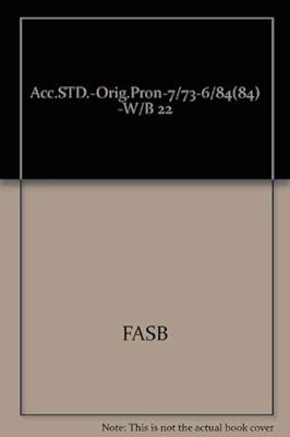 Accounting Standard Original Pronouncements July 1973 June 1 1984