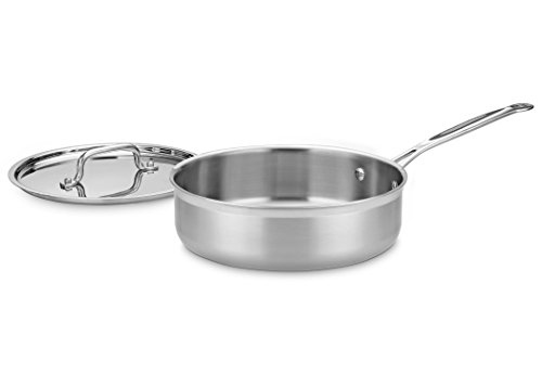 

Cuisinart MCP33-20 MultiClad Pro Saute Pan w/ Cover, 2 Quart, Stainless Steel