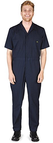 Natural Workwear - Mens Short Sleeve Basic Blended Work Coverall