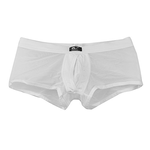 Zacoo Men Stretch Boxer Brief Size L Color White
