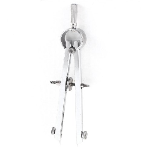 

School Students Geometry Tool Silver Tone Drawing Circle Compasses